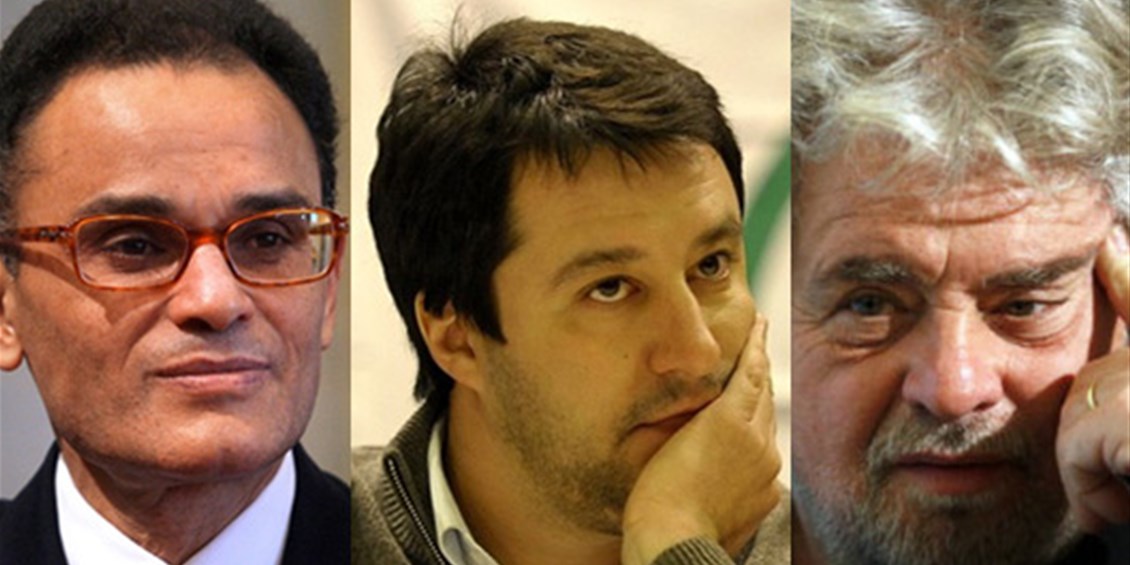 Elezioni Europee 2014: Grillo, Salvini e Allam avviano la campagna del No Euro