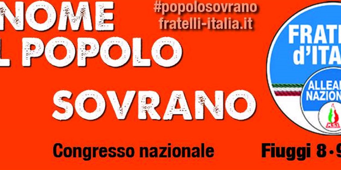 Il Congresso di Fratelli d'Italia - Alleanza Nazionale ufficializza l'uscita dell'Italia dall'euro