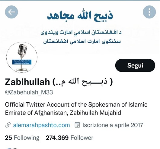 Il portavoce dei Taliban si chiama Zabihullah, letteralmente «Sgozzatore di Allah»