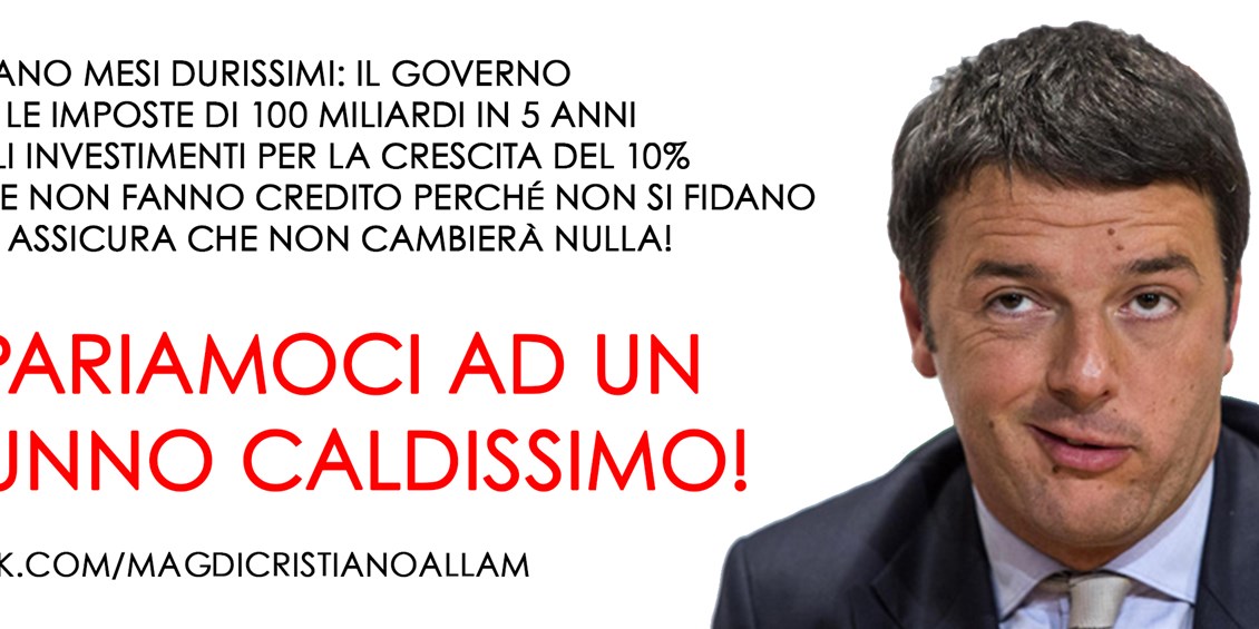 Gli italiani hanno firmato una cambiale in bianco a Renzi ma il risveglio sarà durissimo