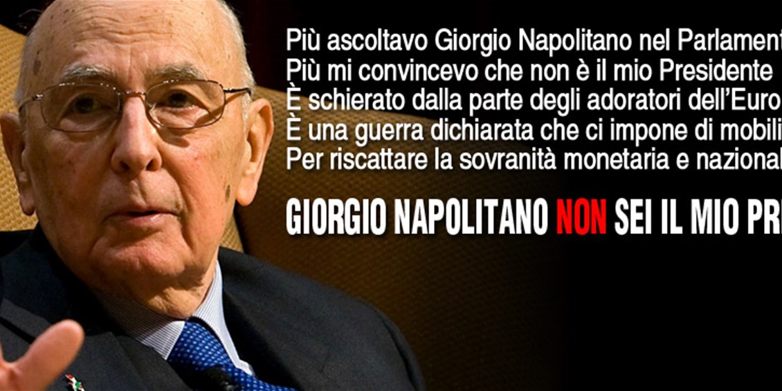 Giorgio Napolitano #nonseiilmiopresidente