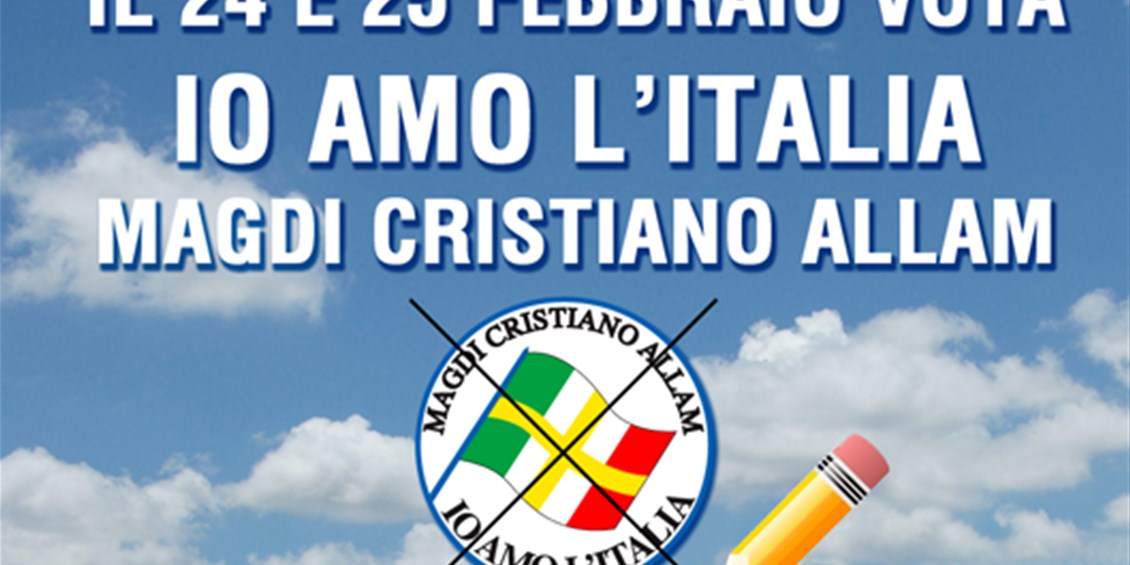 Partecipate come rappresentanti di lista di Io amo l'Italia alle Elezioni!