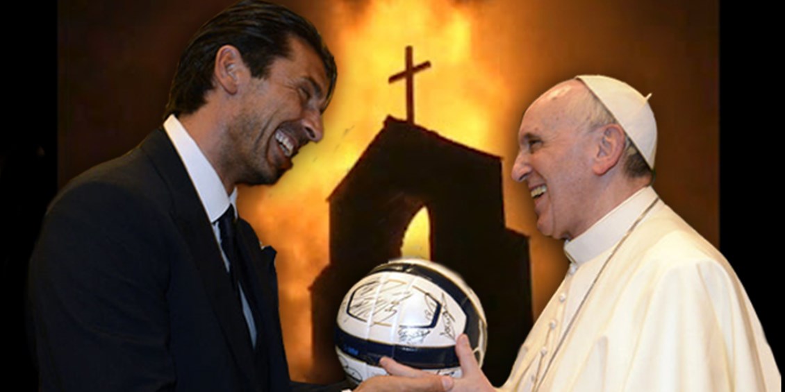 Lettera a Papa Francesco: noi abbiamo bisogno di un Papa pronto al martirio per salvare i cristiani perseguitati nel mondo, non dedito alla ricerca della popolarità persino tra i tifosi del calcio